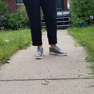 [Brown's | Wishbone ]silver brogues 6.5